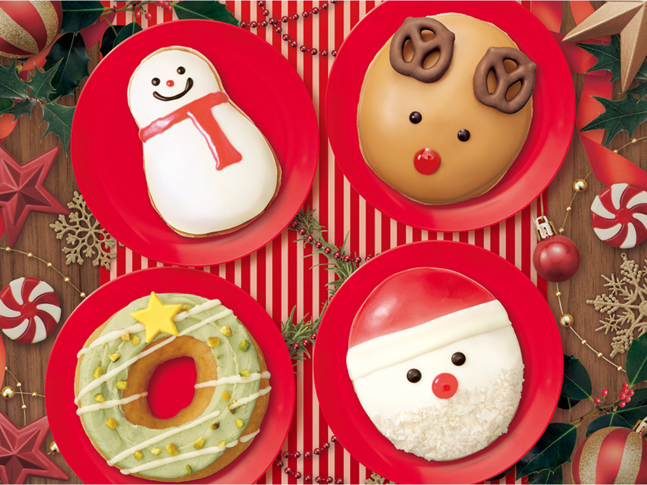 クリスピークリームドーナツのクリスマスシリーズを5種類ご紹介！ホリデーシーズンを楽しもう